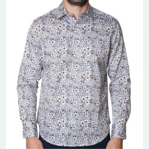 NWT Robert Graham Mens Herman Button down floral cotton shirt sz XL